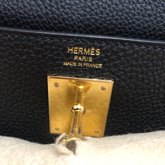 Hermes Togo Kelly Retourne 25 Black - Picture 7 of 13
